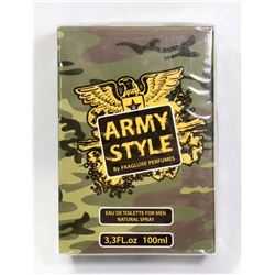 ARMY STYLE 3.3 FL. OZ. CAMO EAU DE TOILETTE MEN