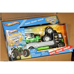 CASE OF MATEL HOT WHEELS MONSTER JAM TRUCKS