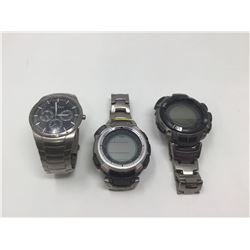 Skagen and Casio Wrist Watches Lot of 3