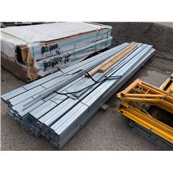 Pallet Lot approx 90 steel studs 3 inch x 12 ft