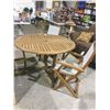 Image 2 : Kingsbury 3-Piece Wooden Bistro Set