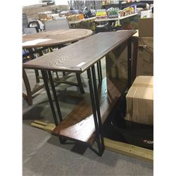 Wooden 2-Tier Console Table