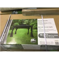 NEW Uberhaus 10 x 12 ft Gazebo Frame with side curtains ( no roof).