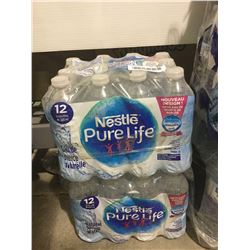 Nestle Pure Life Natural Spring Water (12 x 500mL) Lot of 2