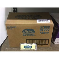 Case of 200 x 12ml heinz mayonnaise