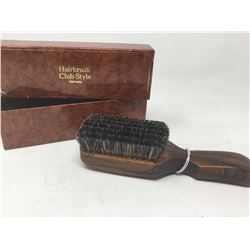 Carved Wood Bristle Hair Brush