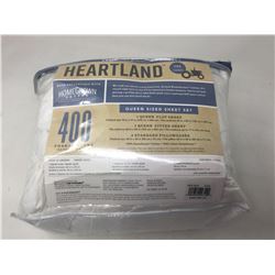 Heartland White Queen Size Sheet Set