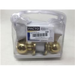 Facto Polished Brass Door Handle