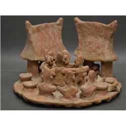 PRE COLUMBIAN POTTERY SCENE