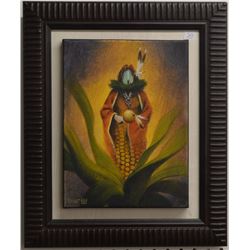 NAVAJO INDIAN PAINTING (BAHE)