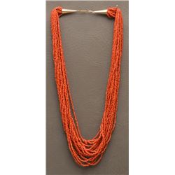 PUEBLO INDIAN CORAL NECKLACE