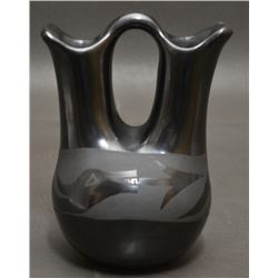 SANTA CLARA INDIAN POTTERY VASE