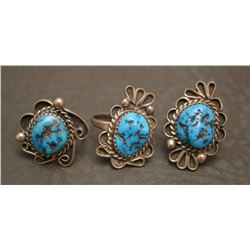 NAVAJO INDIAN RINGS (WHIRLING WIND)