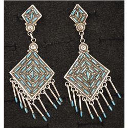 ZUNI INDIAN EARRINGS (KEVIN LEEKITY)