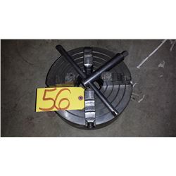 Chuck 10" 4 jaw pin 7/8"