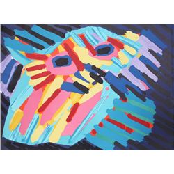 Karel Appel, Big Head Coming, Lithograph
