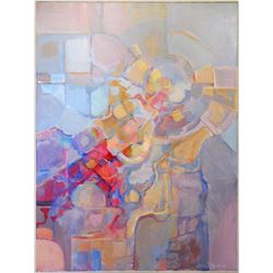 Lance Balderson, Spiral Abstract, Oil Painting