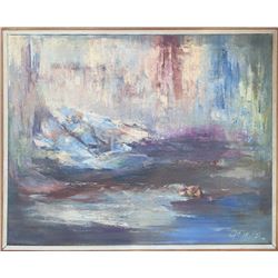 Grande, Abstract Seascape, Oil Painting