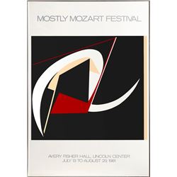 Judith Murray, Mostly Mozart Festival, Serigraph Poster