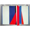 Image 1 : Jean Baeir, Red and Blue Origami, Serigraph on Foil