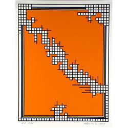 Nicholas Krushenick, Untitled (Wire Mill Variant), Serigraph