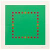 Image 1 : Jakob Bill, Green Square, Screenprint