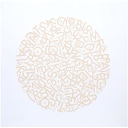 Jules Engel, The Alphabet (Beige), Silkscreen