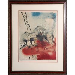 Salvador Dali, Battle of the Jerusalem Hills from the Birth of Aliyah Suite, Lithograph