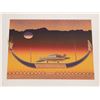 Image 1 : Thomas Akawie, Barge of Ichneumon, Screenprint