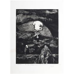 Peter Paone, Take Not God's Name in Vain Select a Time When It Will Have Effect, Etching