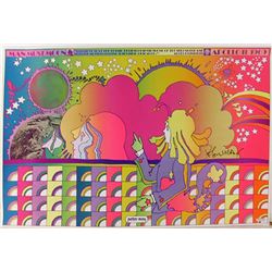 Peter Max, Apollo Number 1 (Man Must Moon), Poster