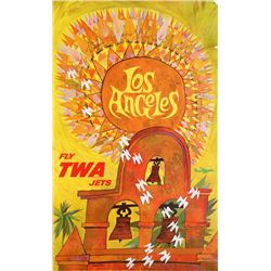 David Klein, Los Angeles - Fly TWA Jets, Travel Poster