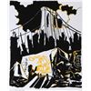 Image 1 : Lady Pink, Under the Brooklyn Bridge from Bullet Space, Your House is Mine, Silkscreen