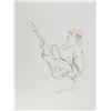 Image 1 : Ira Moskowitz, Electric Guitarist - III, Ink Drawing