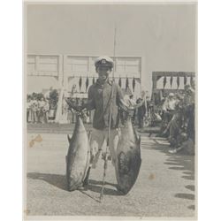 F.W. Tupper, Boy with Big Fish, Photograph