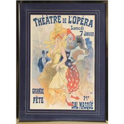 Jules Cheret, Theatre de L'Opera, Offset Lithograph