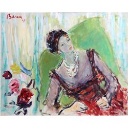 Dimitrie Berea, Arlene Dahl, Beverly Hills, Oil Painting