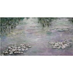 Michael Schreck, Waterlilies No. 1, Acrylic Painting
