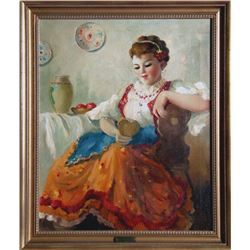 Violetta de Koszeghy, Sweet Memories, Oil Painting