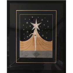 Erte, New York, New York, Embossed Serigraph with Foil Stamping
