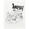Image 1 : Al Hirschfeld, Laurel and Hardy (Sweet Dreams) from The March of the Wooden Soldiers, Lithograph