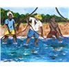 Image 1 : Isiah Nicholas, The Big Catch, Acrylic Painting