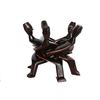 Image 4 : African or New Guinea, Five Intertwined Figures in Circle, Wood Sculpture