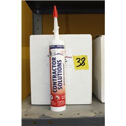 case of 12 white multi purpose silicone