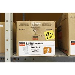 case of 100 joist hangers 2x6 - 2x8