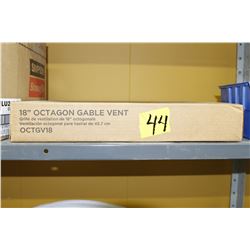 18" octagon gable vent quanity 2
