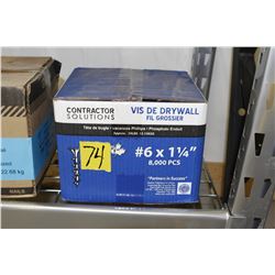 #6  x 1-1/4 drywall screws