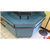 Image 3 : Blue 3 Tier Hexagon Shaped Display Corner Unit