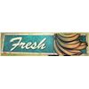Image 1 : Hanging FRESH Sign with Banana Design