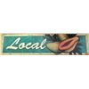 Image 1 : Hanging LOCAL Sign with Papaya Design